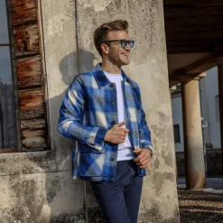 DSTREZZED GIACCA 15012 BLUETTE