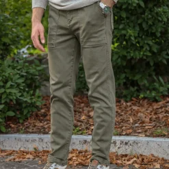 DSTREZZED PANTALONE 51881 OLIVA