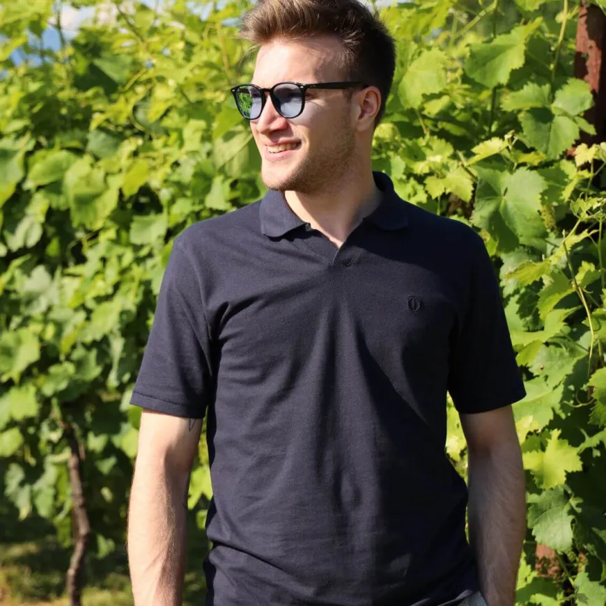 DSTREZZED POLO 240100 BLU