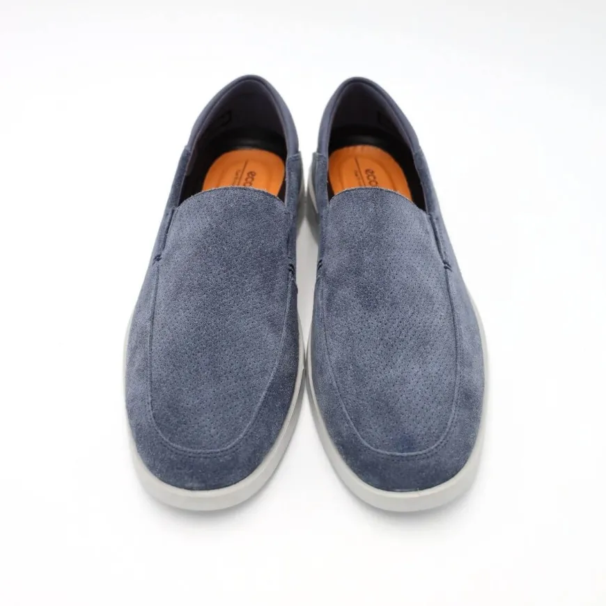 ECCO MOCASSINO 520374-05415 BLU