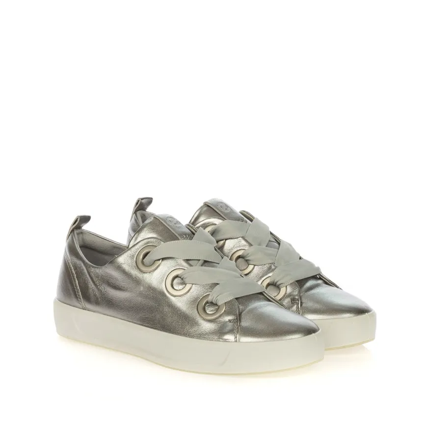 ECCO SNEAKERS DONNA 470543-1708 ARGENTO