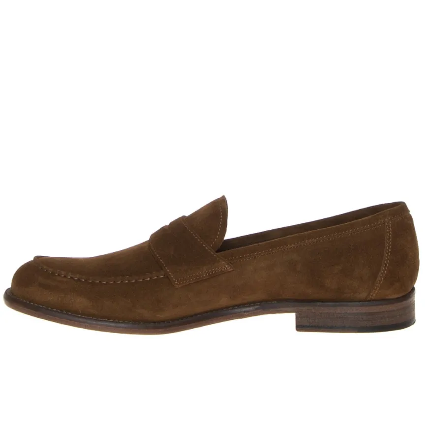 FRANCO FEDELE 6492 COLLEGE UOMO CAMOSCIO MARRONE