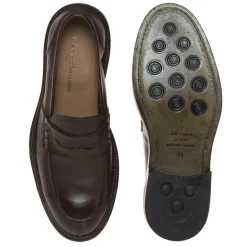 FRANCO FEDELE 6469 MOCASSINO COLLEGE PELLE TESTA MORO