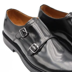 FRANCO FEDELE SLIPON 6555 DUE FIBBIE NERO