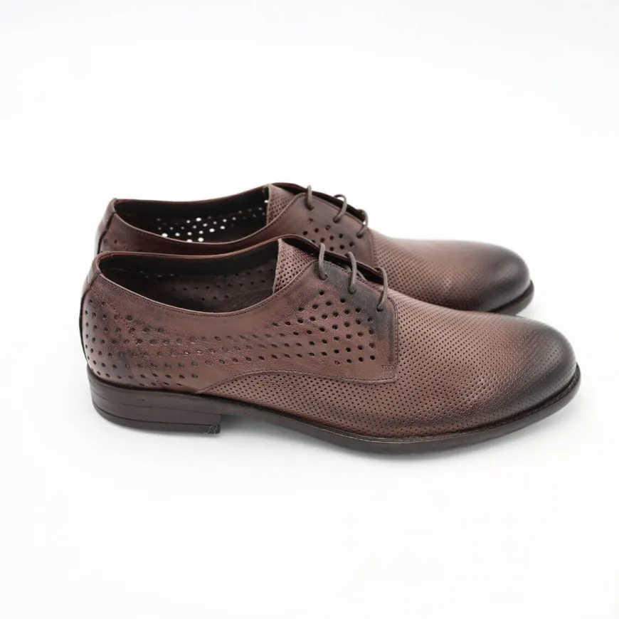 FRANCO FEDELE STRINGATO 6530 FORATO TESTA DI MORO