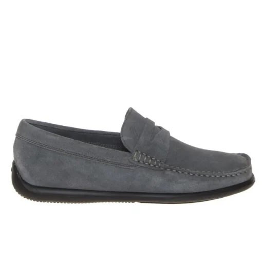 FRAU 14D2 MOCASSINO MASCHERINA CAMOSCIO GRIGIO