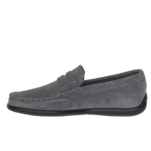 FRAU 14D2 MOCASSINO MASCHERINA CAMOSCIO GRIGIO