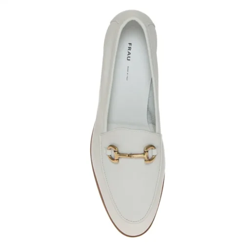 FRAU 94P4 COLLEGE DONNA MORSETTO PELLE BIANCO