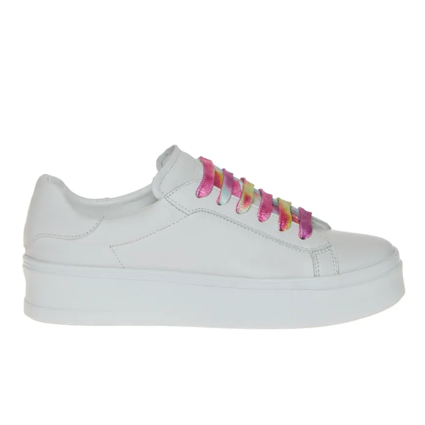 FRAU 36P7 SNEAKER PLATFORM DONNA PELLE BIANCA