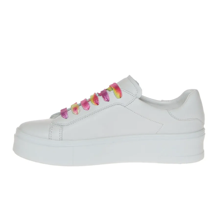 FRAU 36P7 SNEAKER PLATFORM DONNA PELLE BIANCA