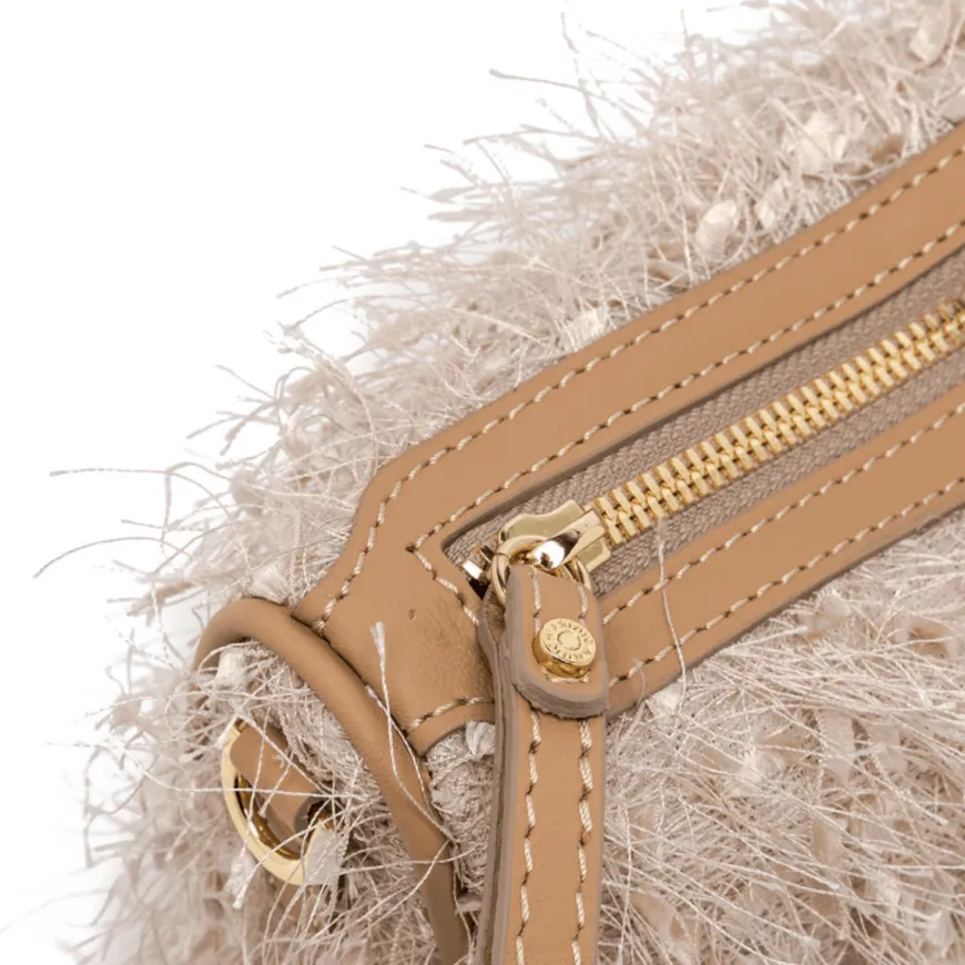 GIANNI CHIARINI BORSA NORA POUCH BS 11694 CREMA