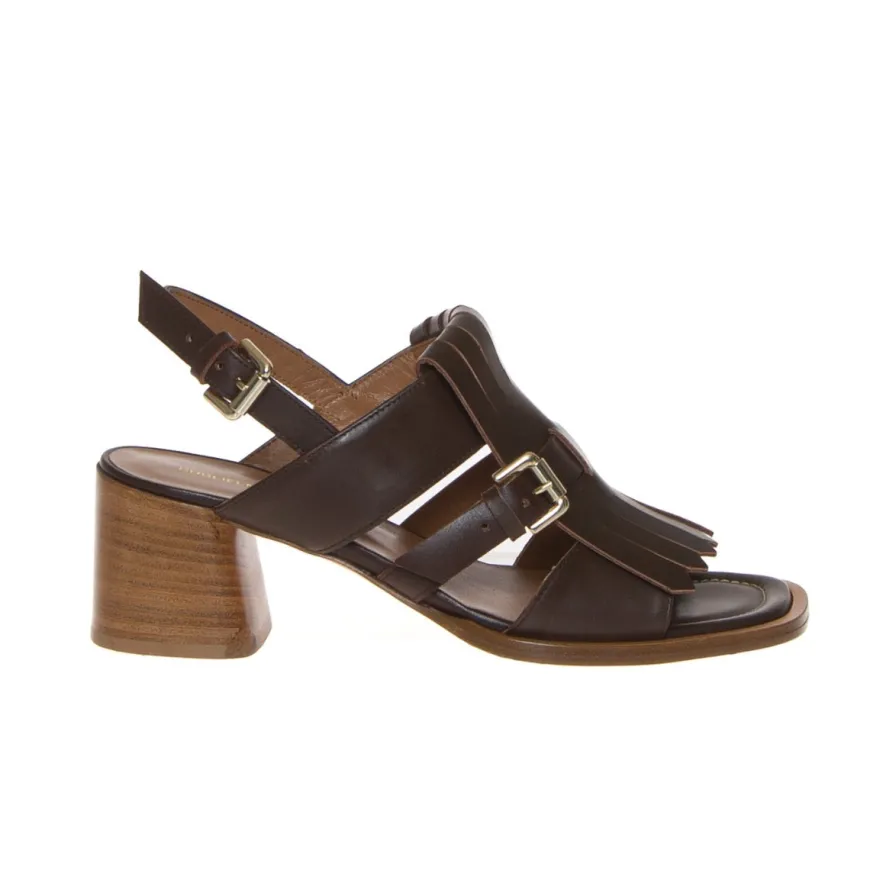 GUGLIELMO ROTTA GYPSY SANDALO FRANGIA MARRONE