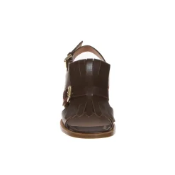 GUGLIELMO ROTTA GYPSY SANDALO FRANGIA MARRONE