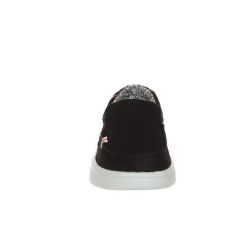 HEY DUDE MISTY RISE SLIPON PLATFORM CANVAS NERO