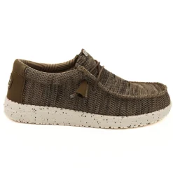 HEY DUDE SLIPON WALLY SOX 40019-255 MESH MARRONE