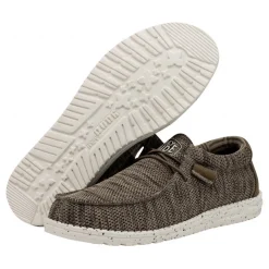 HEY DUDE SLIPON WALLY SOX 40019-255 MESH MARRONE