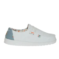HEY DUDE WENDY BOHO SLIPON PIZZO BIANCO