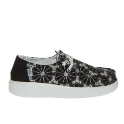 HEY DUDE WENDY RISE SLIPON PLATFORM PIZZO NERO
