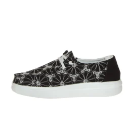 HEY DUDE WENDY RISE SLIPON PLATFORM PIZZO NERO