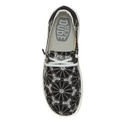 HEY DUDE WENDY RISE SLIPON PLATFORM PIZZO NERO