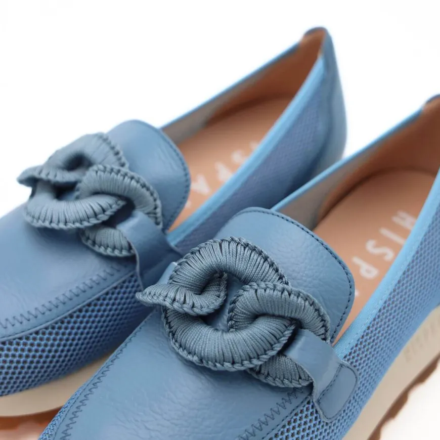 HISPANITAS MOCASSINO HV243270 AZZURRO