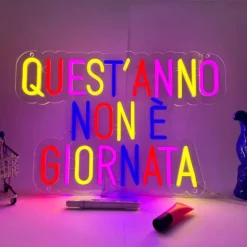 INSULTI LUMINOSI "QUEST'ANNO NON È GIORNATA"