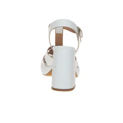LAURA BELLARIVA 8990 SANDALO PLATFORM PELLE BIANCO