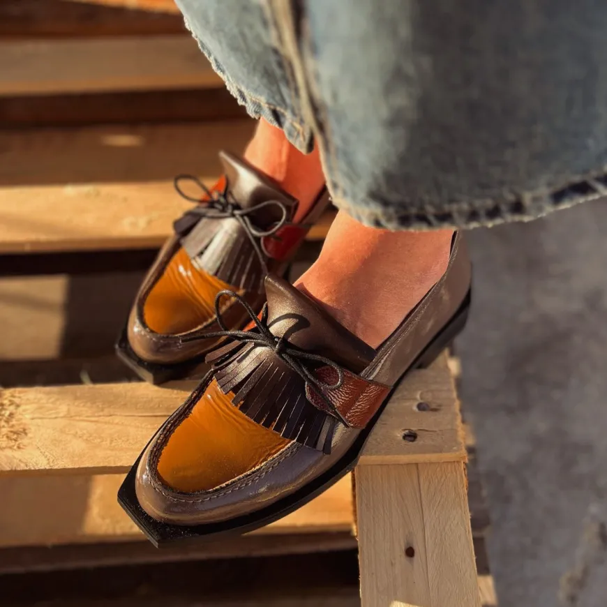 LE BOHÉMIEN MOCASSINO K29 TAUPE/OCRA