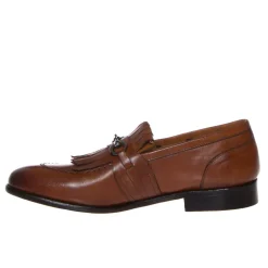 LENDINI F71 MOCASIINO MORSETTO PELLE MARRONE CUOIO