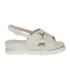 LUCA GROSSI H883S SANDALO ZEPPA PELLE BIANCO