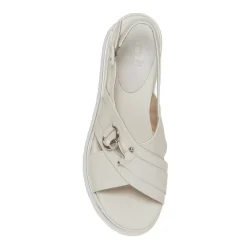 LUCA GROSSI H883S SANDALO ZEPPA PELLE BIANCO