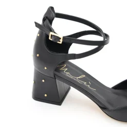 MALÙ DECOLLETE 1154 TACCO BORCHIE NERO