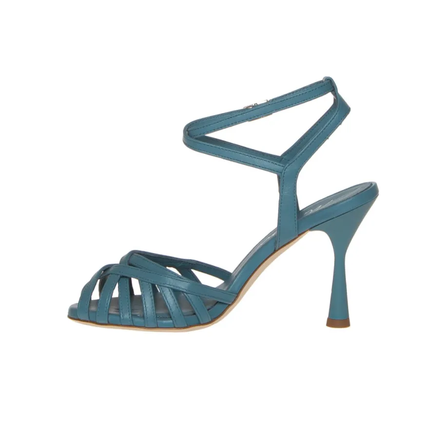 MALU 9806/G SANDALO GABBIA BLU TURCHESE