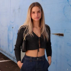 MARKUP MW560049 MAGLIA BRILLANTINATA NERO