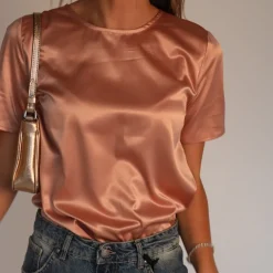 MARKUP MW21011 MAGLIA EFFETTO RASO ROSA