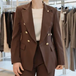 MARYLEY BLAZER 25EB139 CIOCCOLATO