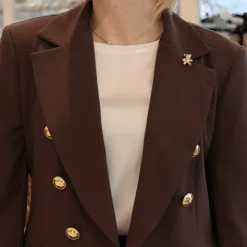 MARYLEY BLAZER 25EB139 CIOCCOLATO