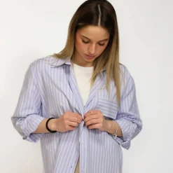 MARYLEY CAMICIA 24EB004-12 AZZURRO