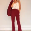 MARYLEY 23IB587-504 PANTALONE DONNA BORDEAUX