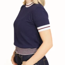 MARYLEY MAGLIA 24IB822 MANICA CORTA BLU