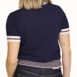 MARYLEY MAGLIA 24IB822 MANICA CORTA BLU