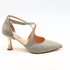 MELLUSO DECOLLETE E1631Z GLITTER PLATINO