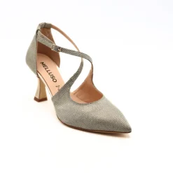 MELLUSO DECOLLETE E1631Z GLITTER PLATINO