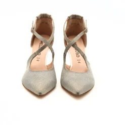 MELLUSO DECOLLETE E1631Z GLITTER PLATINO