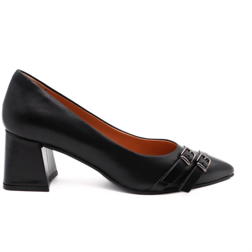 MELLUSO DECOLLETE V5866 FIBBIE NERO