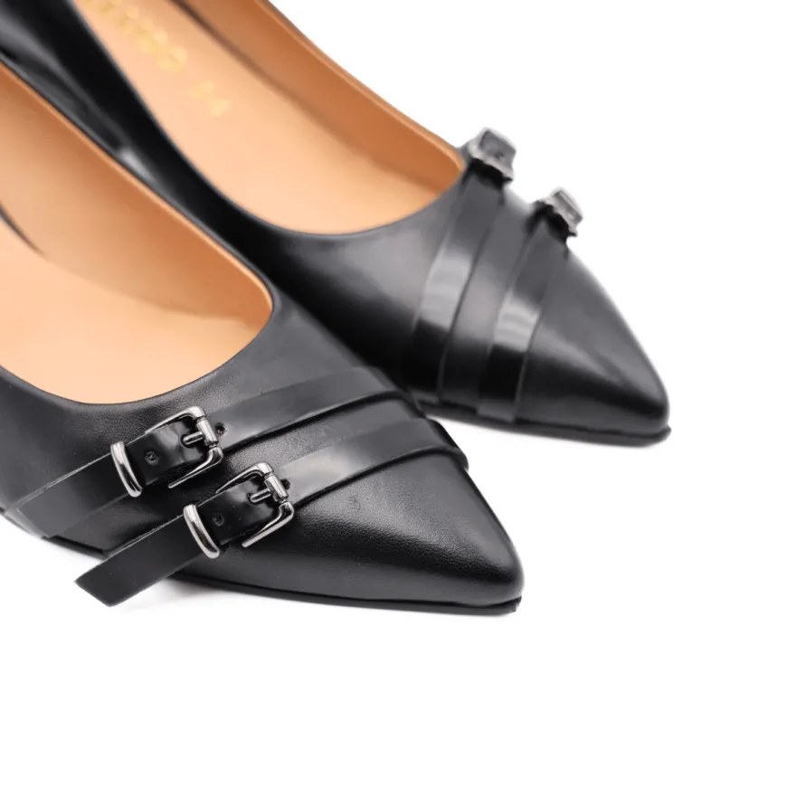 MELLUSO DECOLLETE V5866 FIBBIE NERO