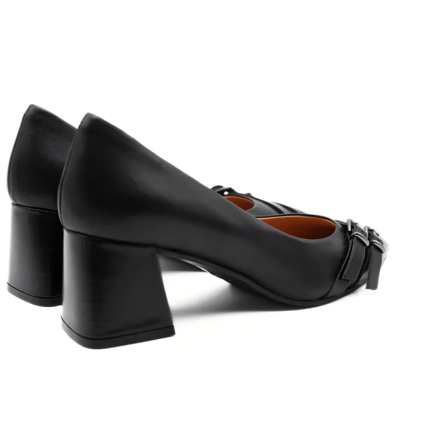 MELLUSO DECOLLETE V5866 FIBBIE NERO