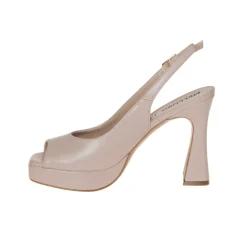 MELLUSO J637 SANDALO PLATFORM PELLE NUDE