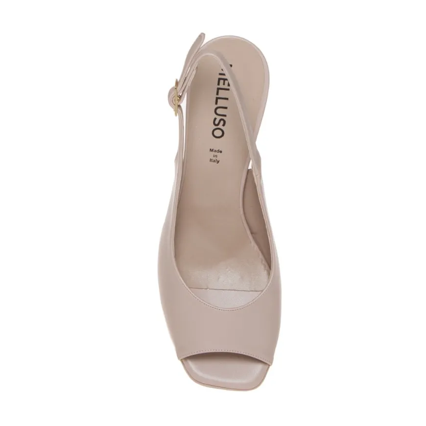 MELLUSO J637 SANDALO PLATFORM PELLE NUDE