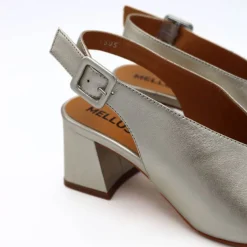 MELLUSO SANDALO N622 LAMINATO ARGENTO